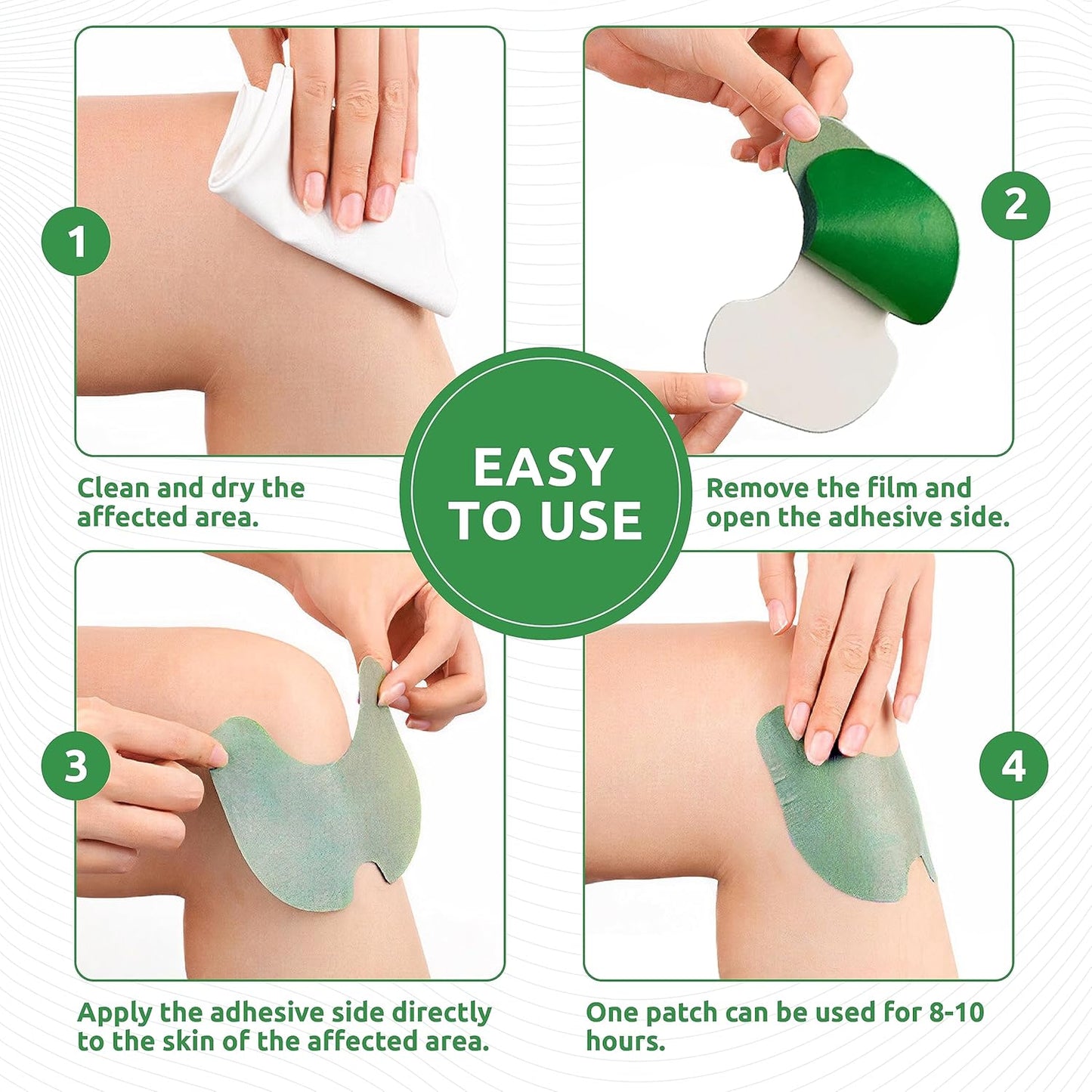 Knee Pain Relief Patch, Warming Herbal Plaster Pain Patches - zencart