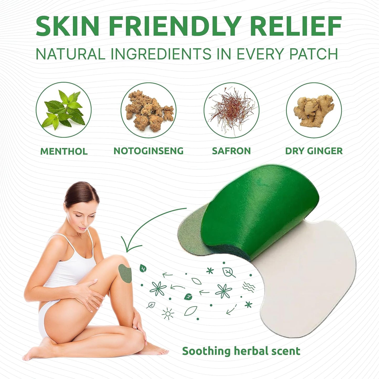Knee Pain Relief Patch, Warming Herbal Plaster Pain Patches - zencart