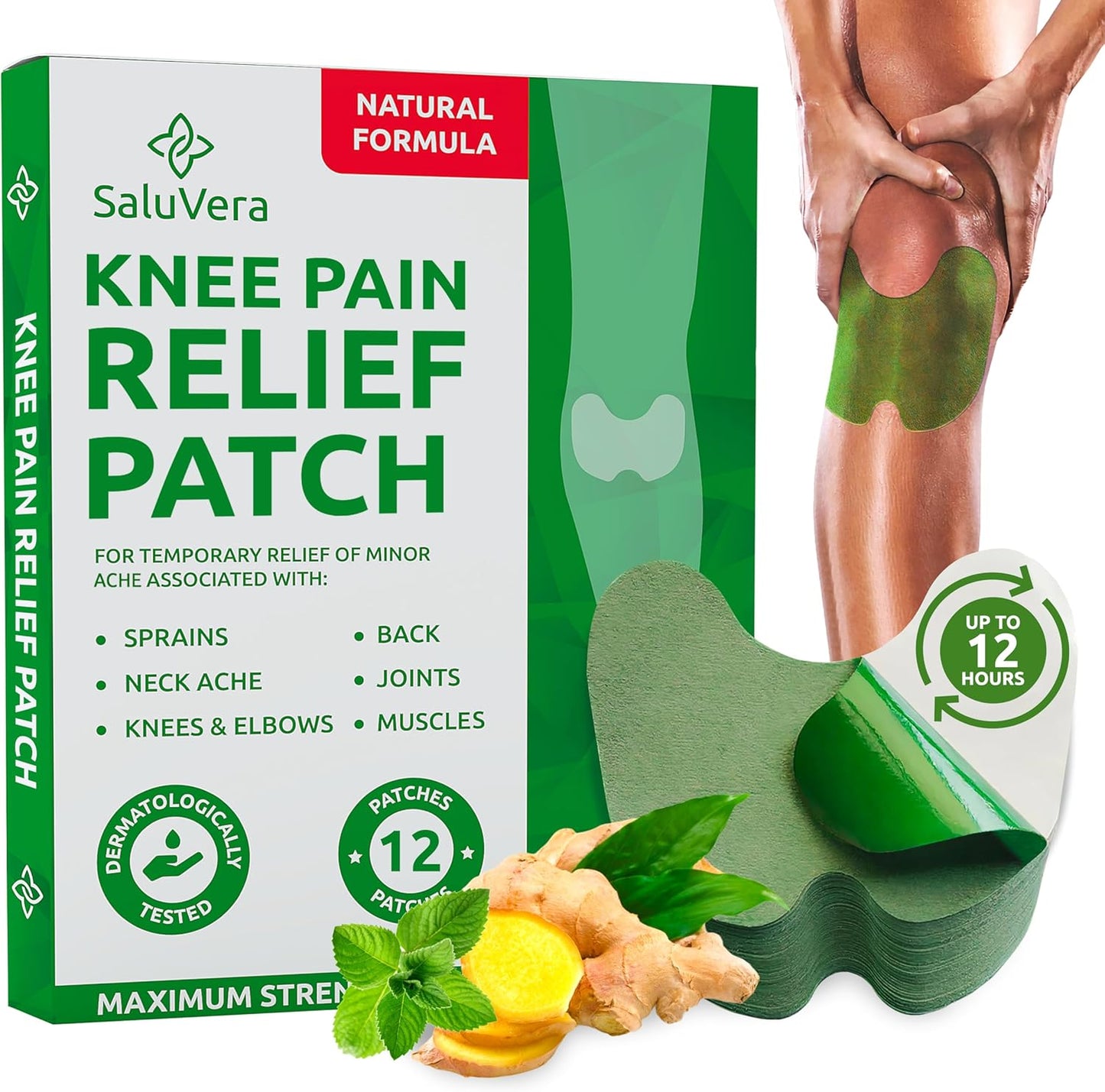 Knee Pain Relief Patch, Warming Herbal Plaster Pain Patches - zencart