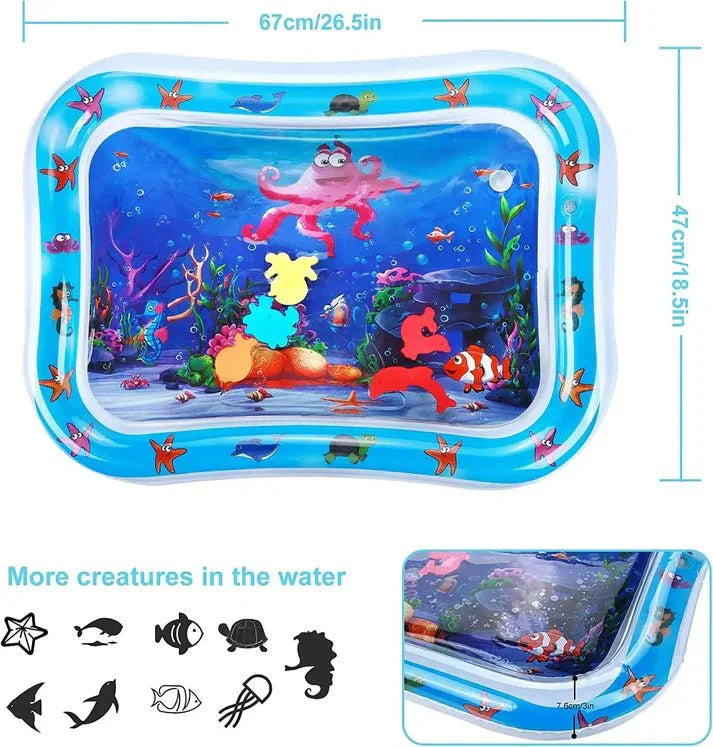 Premium Baby Inflatable Water Tummy Time Mat - zencart
